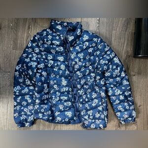 Zara girls jacket blue with flowers size 11/12 cm 128